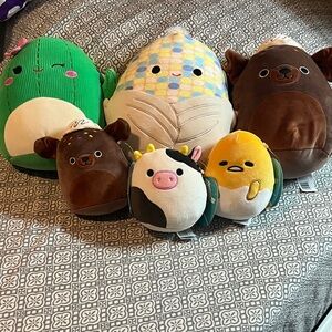 NEW - Assortment of squishmallows! Plush Animal Toy Set - Multicolor